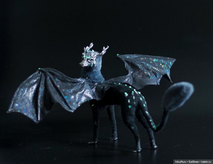 Дракон для Барби в смешанной технике, подвижный (фото 5)