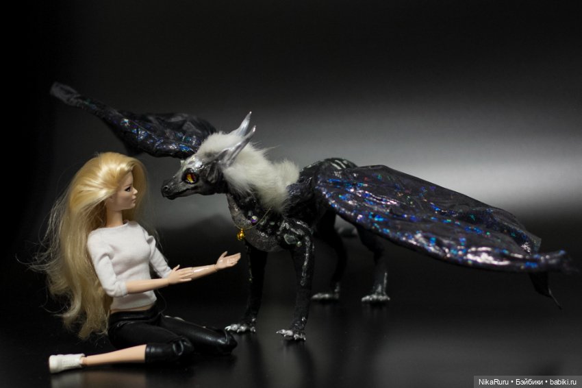 Дракон для Барби в смешанной технике, подвижный (фото 6)