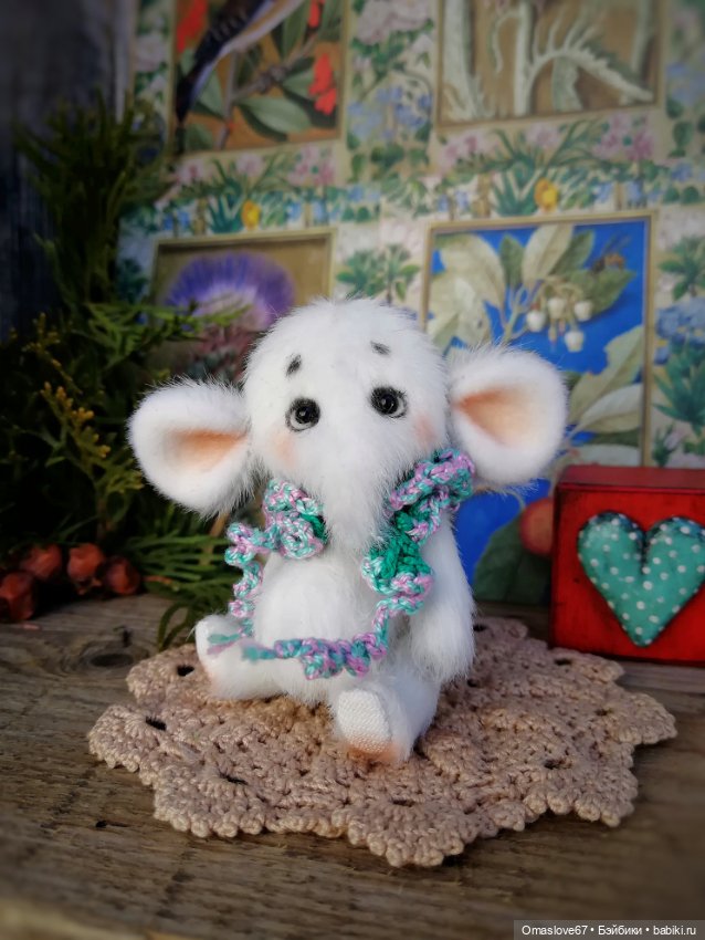 Слоник Снежок — Авторские игрушки (фото 2)