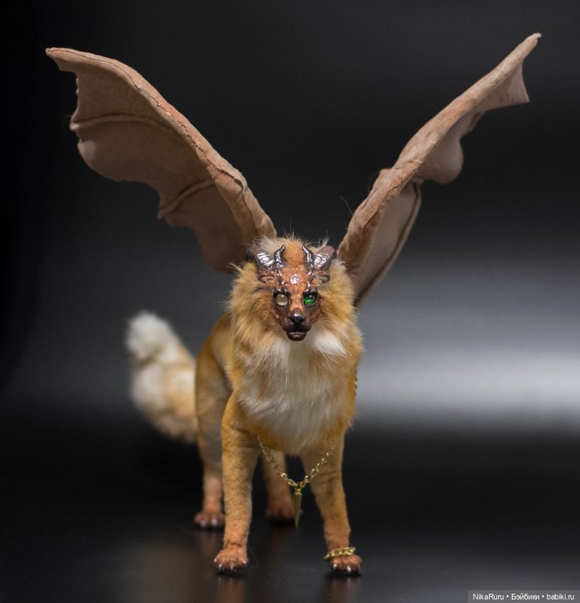 Дракон для Барби в смешанной технике, подвижный (фото 5)