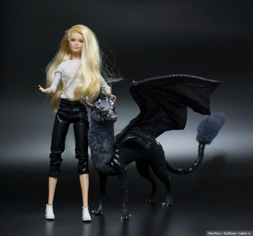 Дракон для Барби в смешанной технике, подвижный (фото 3)