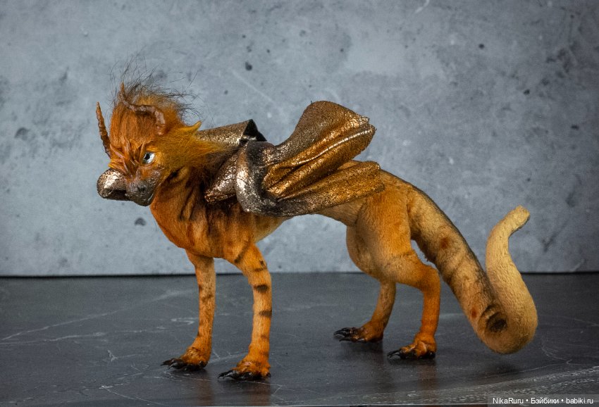 Дракон для Барби в смешанной технике, подвижный (фото 5)