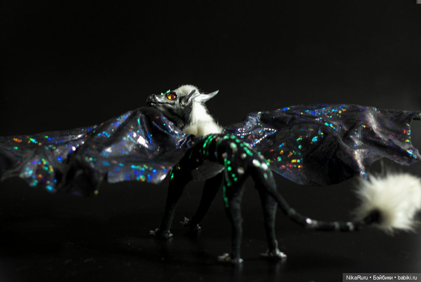 Дракон для Барби в смешанной технике, подвижный (фото 2)