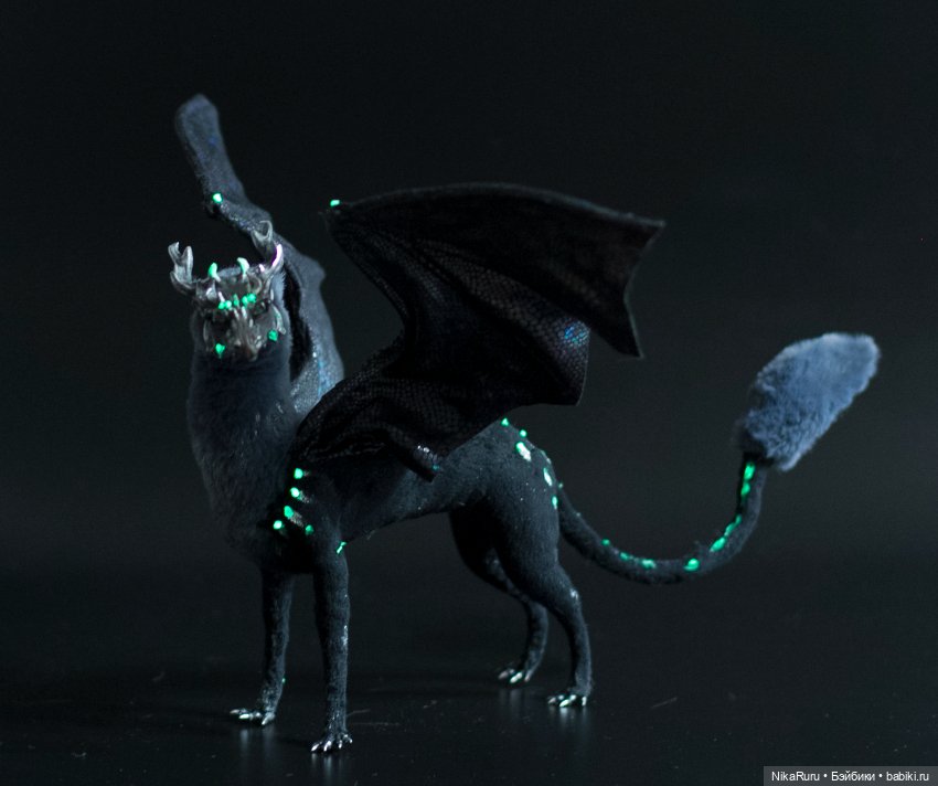 Дракон для Барби в смешанной технике, подвижный (фото 4)