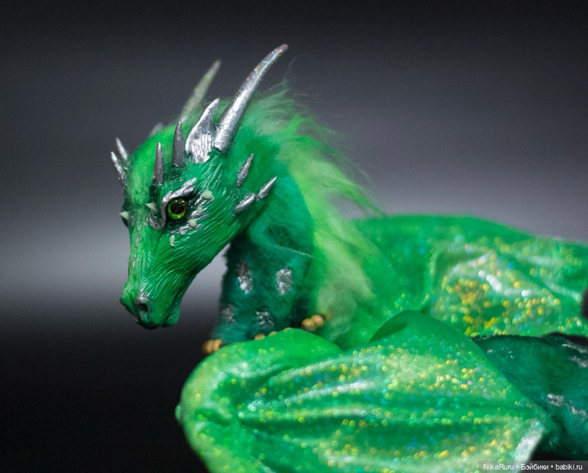 Дракон для Барби в смешанной технике, подвижный (фото 9)
