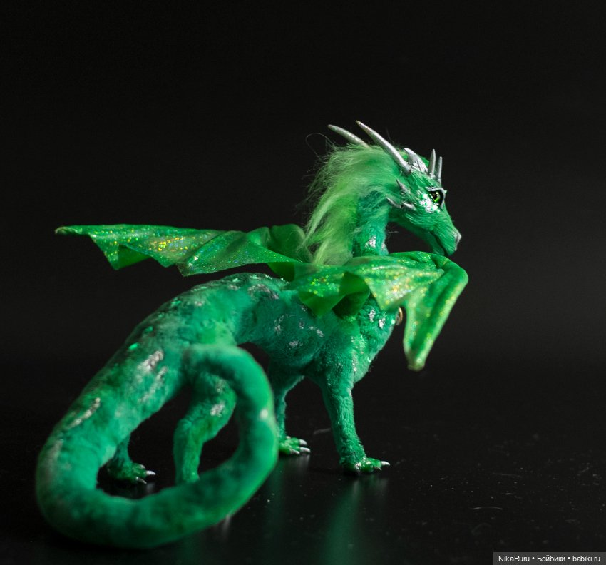 Дракон для Барби в смешанной технике, подвижный (фото 6)