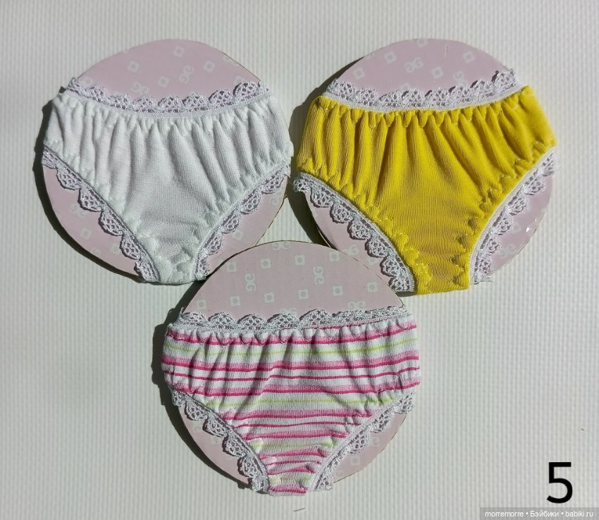 Трусики для куклы Готц Little Kidz. Лот 3 штуки (фото 5)