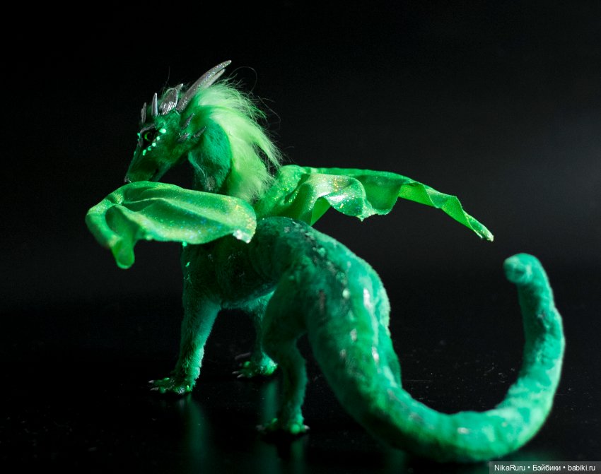 Дракон для Барби в смешанной технике, подвижный (фото 7)
