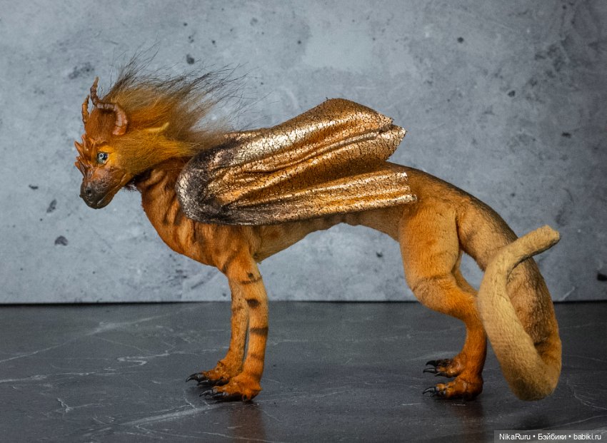 Дракон для Барби в смешанной технике, подвижный (фото 6)