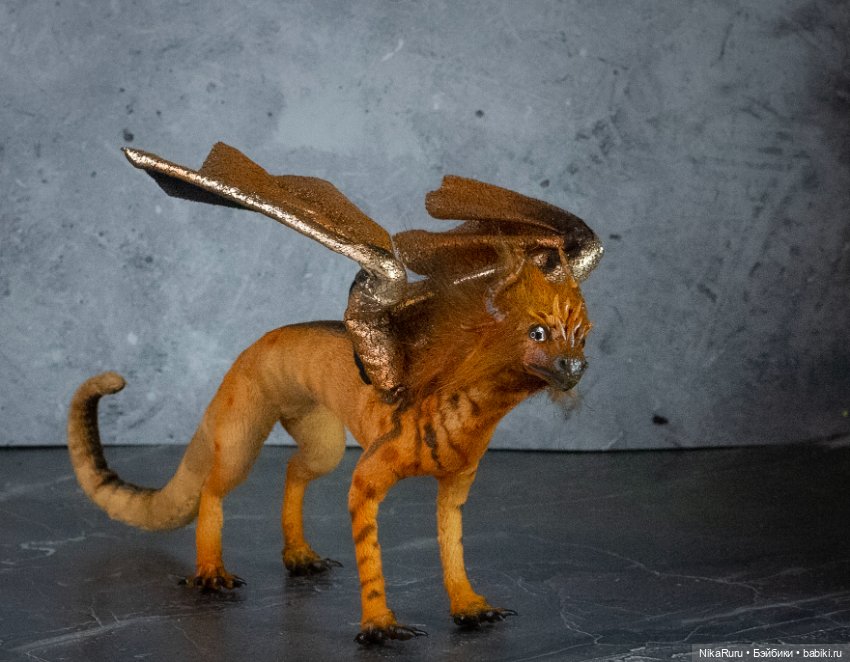 Дракон для Барби в смешанной технике, подвижный (фото 2)