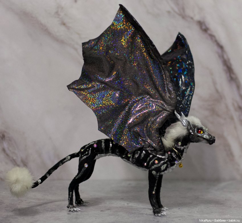 Дракон для Барби в смешанной технике, подвижный (фото 7)