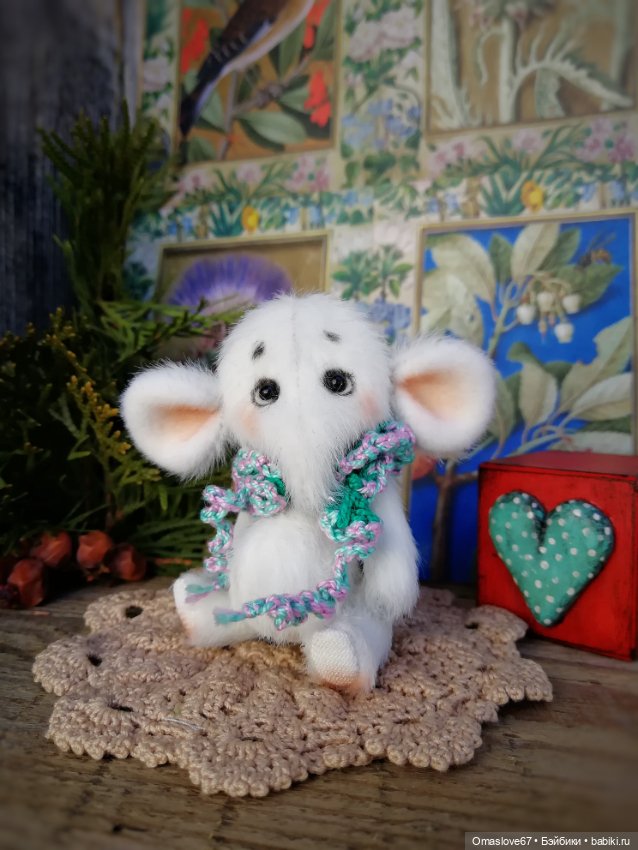 Слоник Снежок — Авторские игрушки