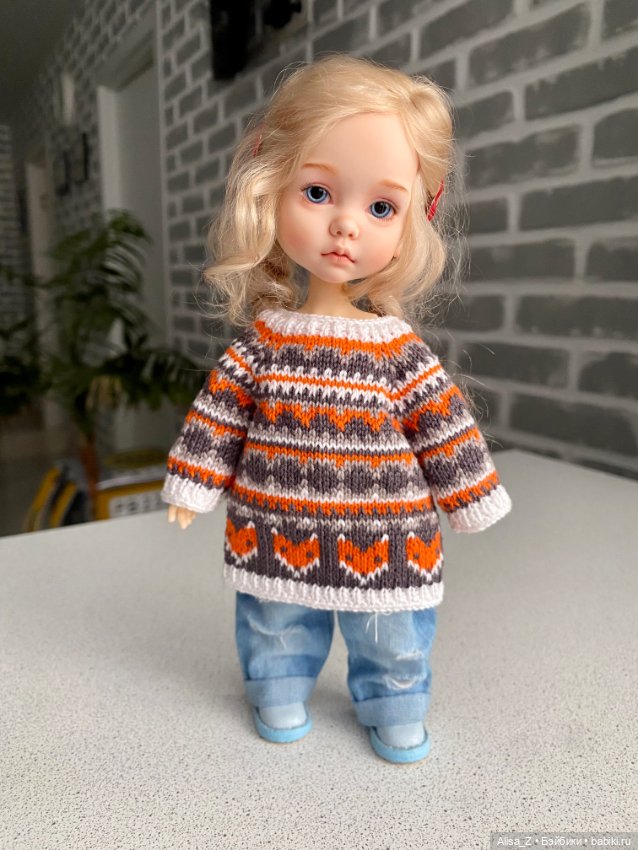 Кофточка с лисичками для Монст (фото 4)