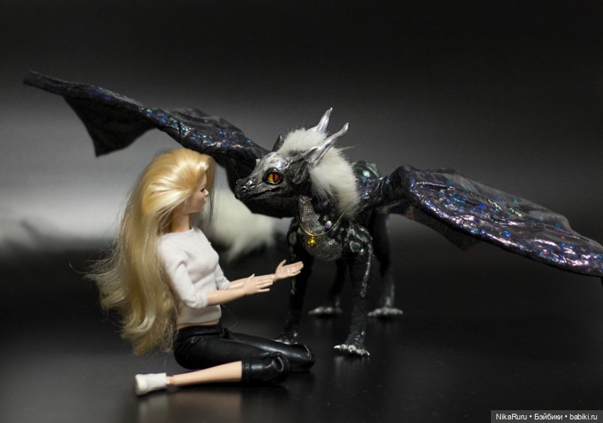 Дракон для Барби в смешанной технике, подвижный (фото 5)