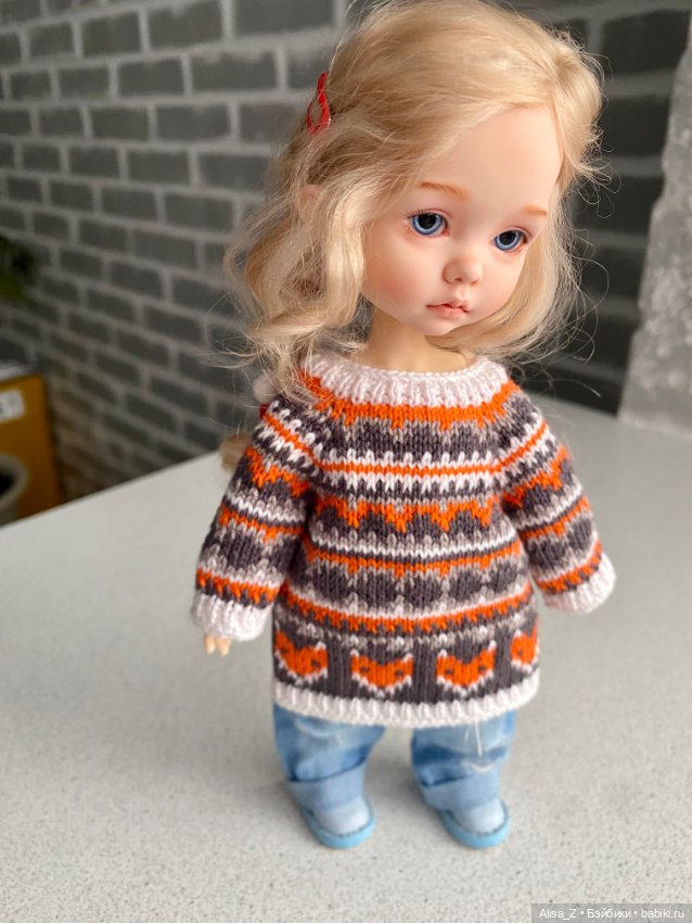 Кофточка с лисичками для Монст (фото 3)