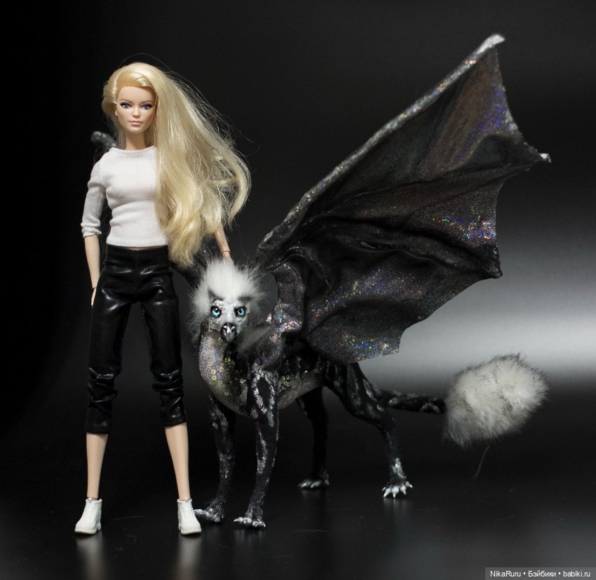 Дракон для Барби в смешанной технике, подвижный (фото 4)