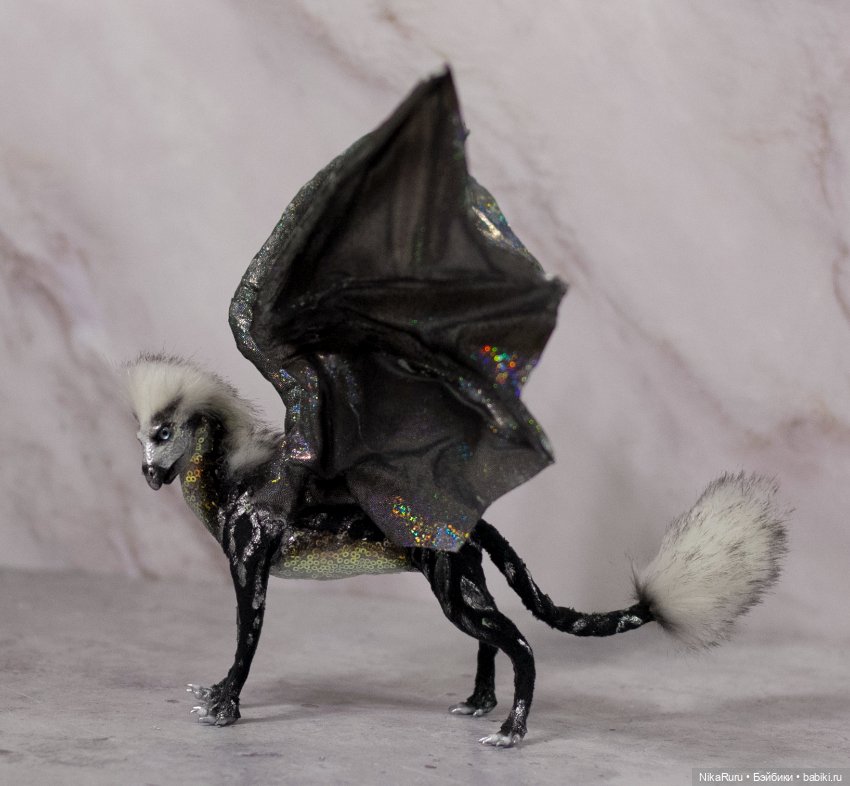 Дракон для Барби в смешанной технике, подвижный (фото 7)