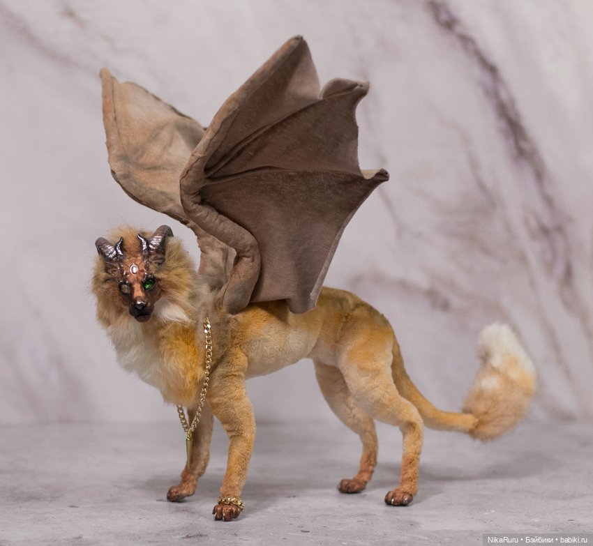 Дракон для Барби в смешанной технике, подвижный (фото 6)