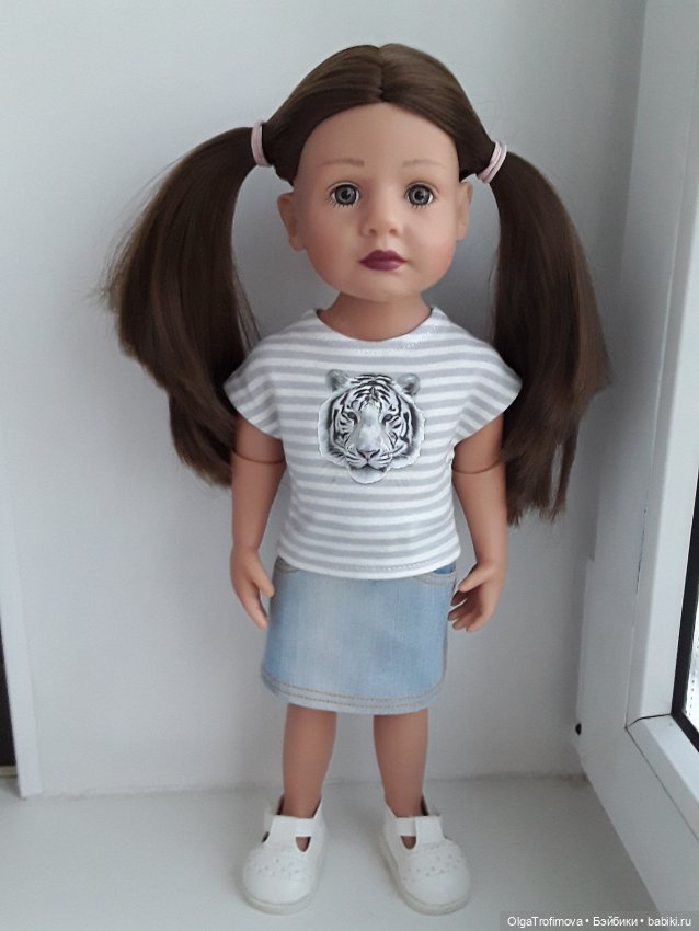 Джинсовая юбочка для Готц Литтл Кидз (фото 4)