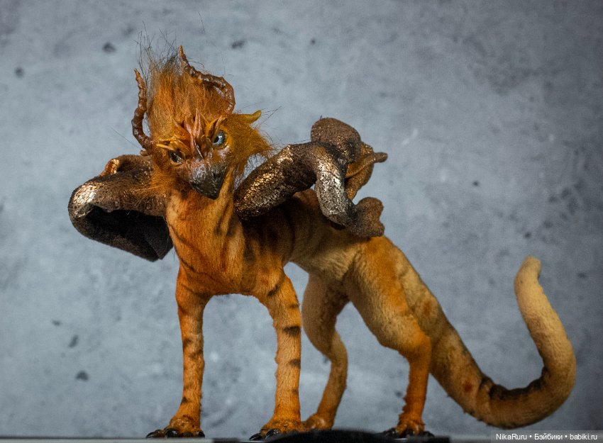 Дракон для Барби в смешанной технике, подвижный (фото 7)