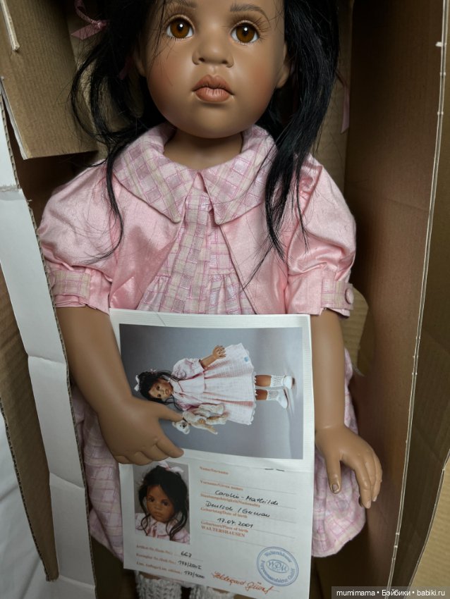 Hildegard Günzel "Сarolin Mathilda" Waltershäuser Puppenmanufaktur новая в коробке (фото 2)