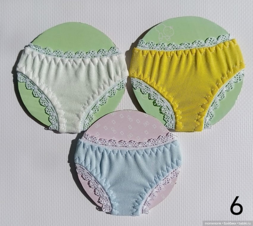 Трусики для куклы Готц Little Kidz. Лот 3 штуки (фото 6)