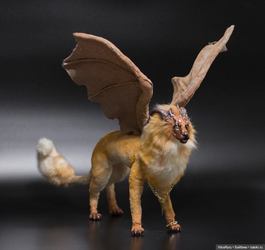 Дракон для Барби в смешанной технике, подвижный (фото 4)