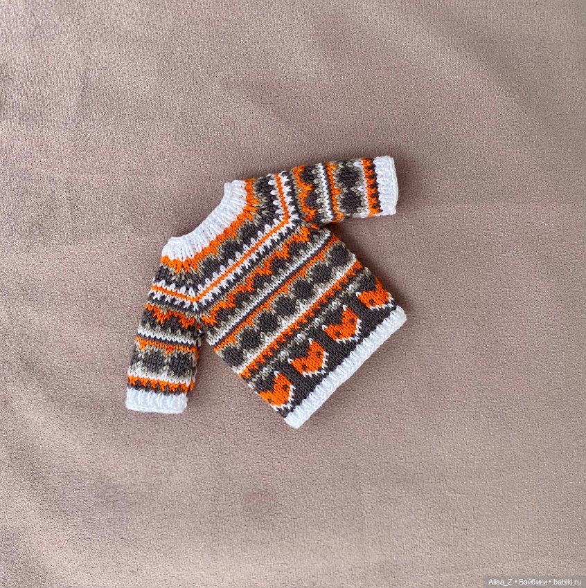 Кофточка с лисичками для Монст (фото 5)