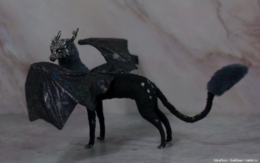 Дракон для Барби в смешанной технике, подвижный (фото 7)