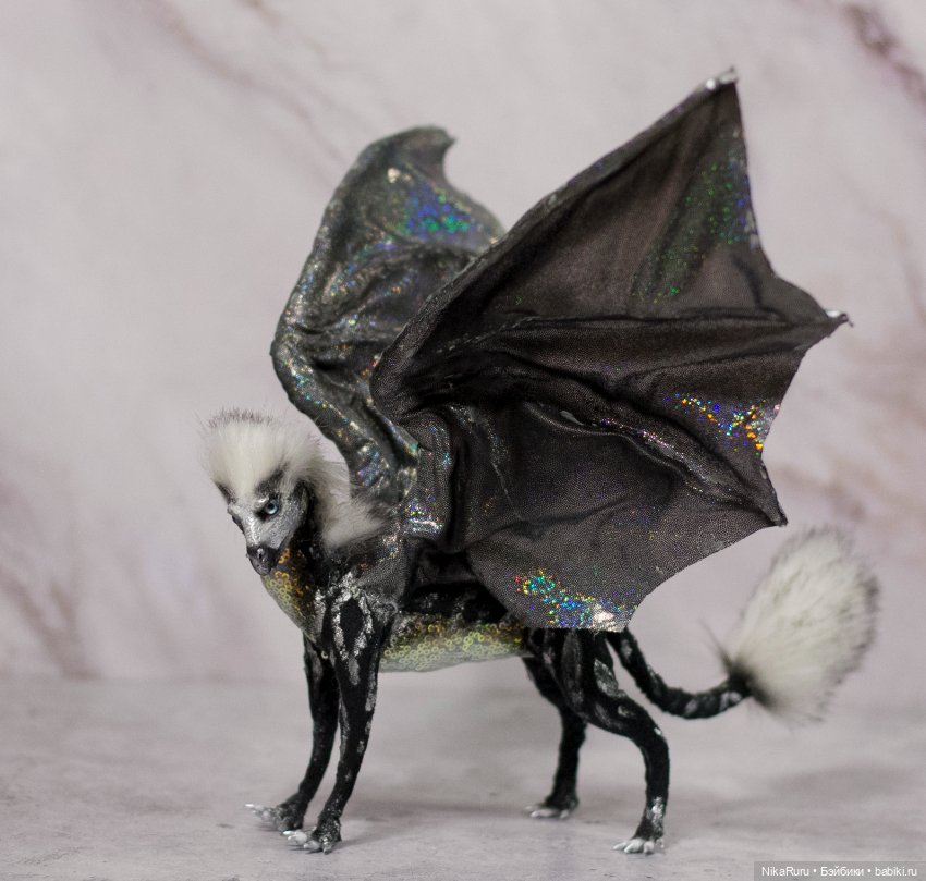 Дракон для Барби в смешанной технике, подвижный (фото 6)