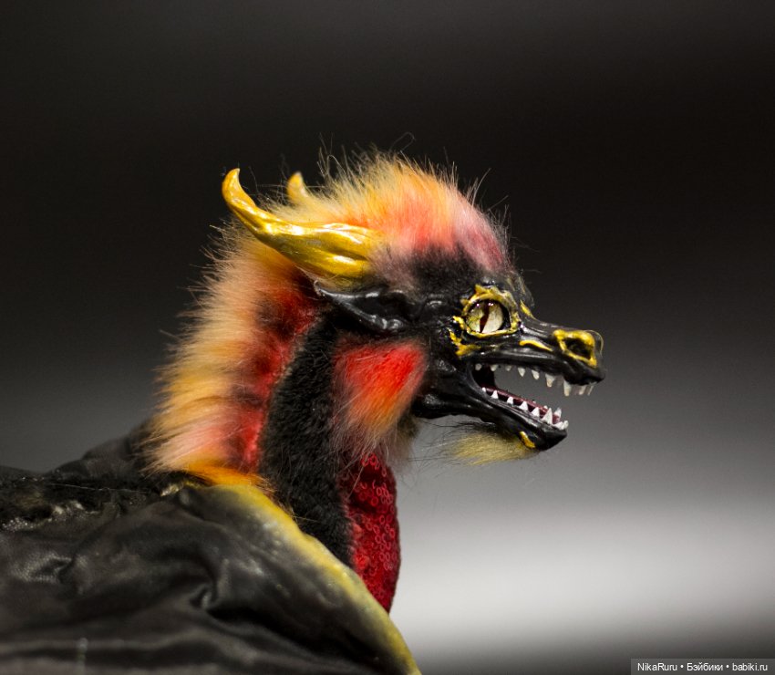 Дракон для Барби в смешанной технике, подвижный (фото 8)