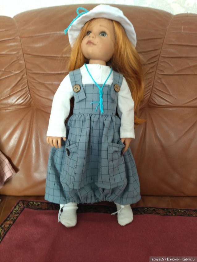 Скидка! Блузка с сарафаном в стиле бохо для куклы Готц и Цвергназе (фото 3)