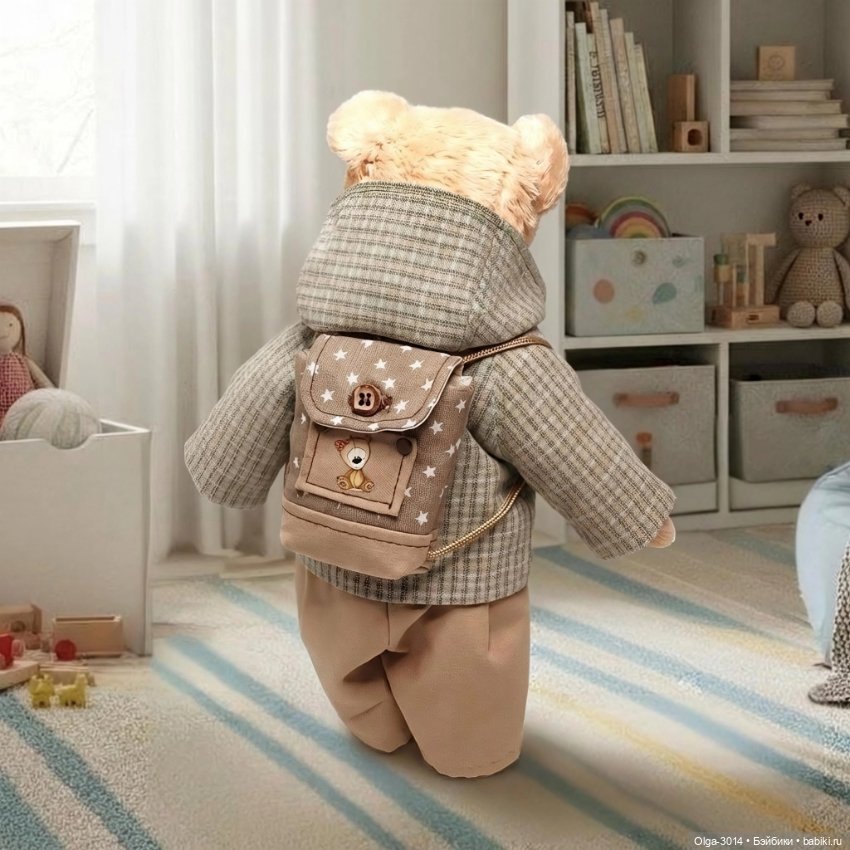 Степан, мишка ручной работы в технике Тедди (фото 2)