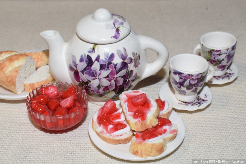 Клубничный джем и творожный сыр (фото 7)