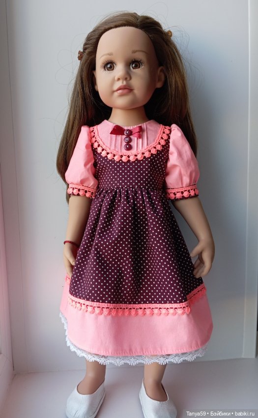 Платье для кукол Готц, Цвергназе 48-50