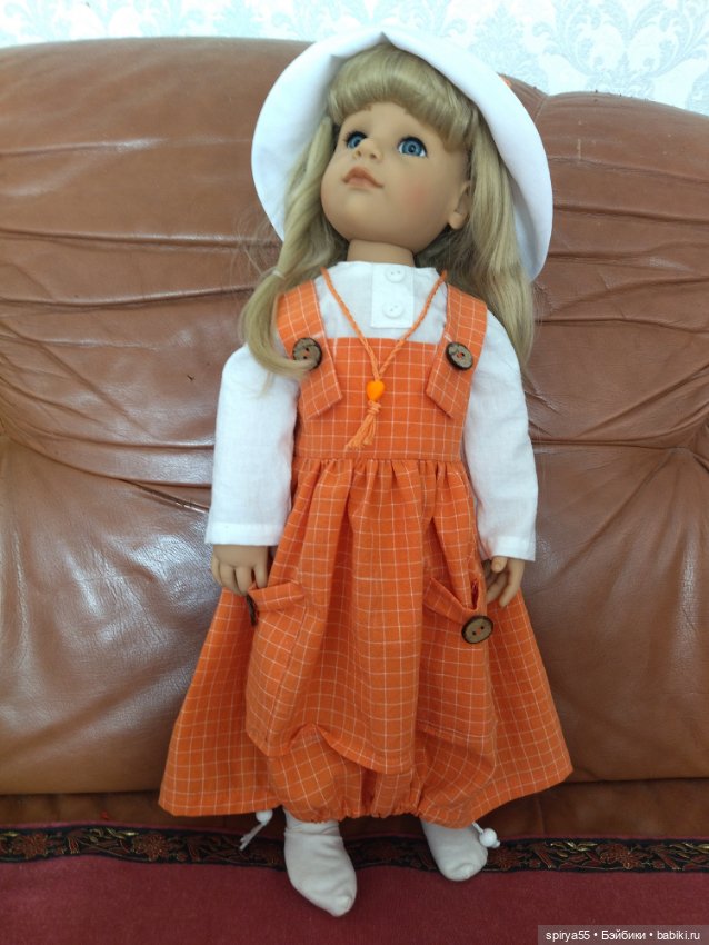 Скидка! Блузка с сарафаном в стиле бохо для куклы Готц и Цвергназе (фото 4)