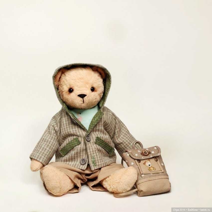 Степан, мишка ручной работы в технике Тедди (фото 8)