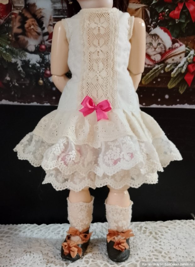 Комплект нижнего белья для антикварных кукол и реплик 40-45см (фото 3)