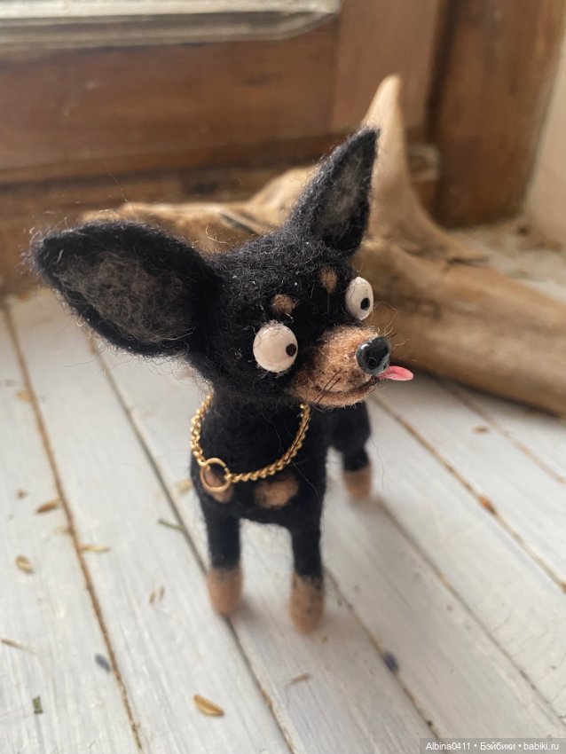 Той-терьер — Авторские игрушки (фото 8)