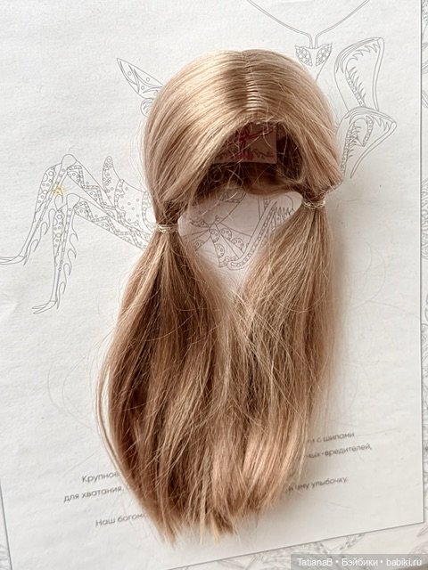 Парик для кукол с объемом головы 15,5 - 16 см (фото 2)