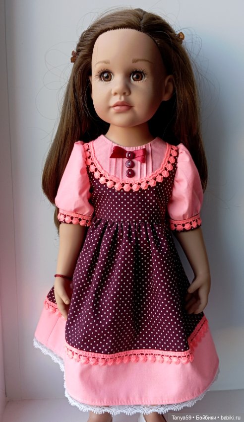 Платье для кукол Готц, Цвергназе 48-50 (фото 2)