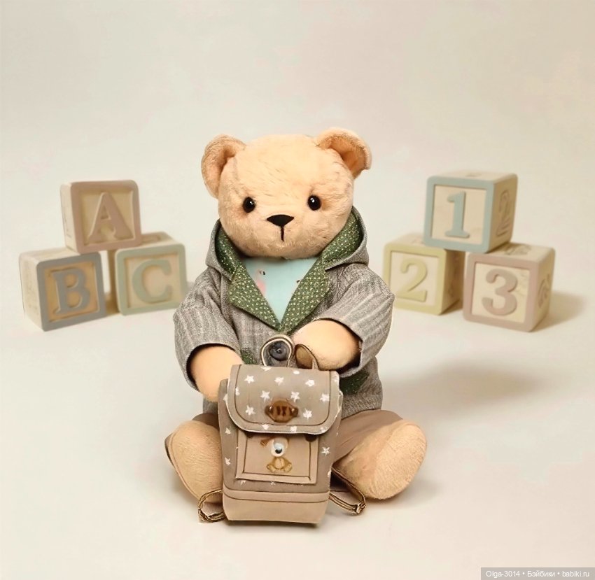 Степан, мишка ручной работы в технике Тедди