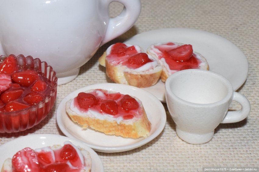 Клубничный джем и творожный сыр (фото 5)