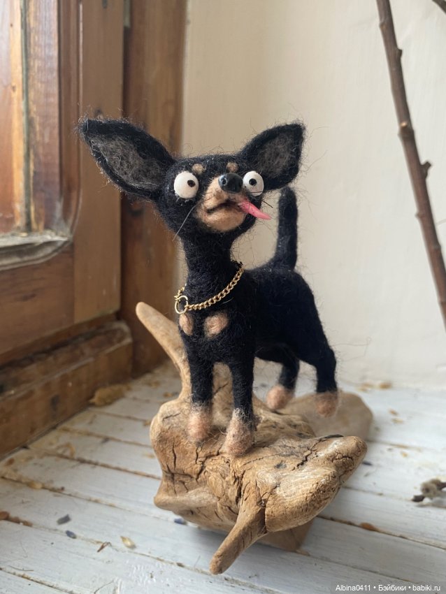 Той-терьер — Авторские игрушки (фото 6)