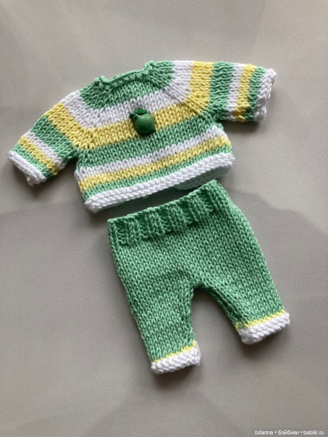 Вязанные комплекты на пупсов (фото 2)