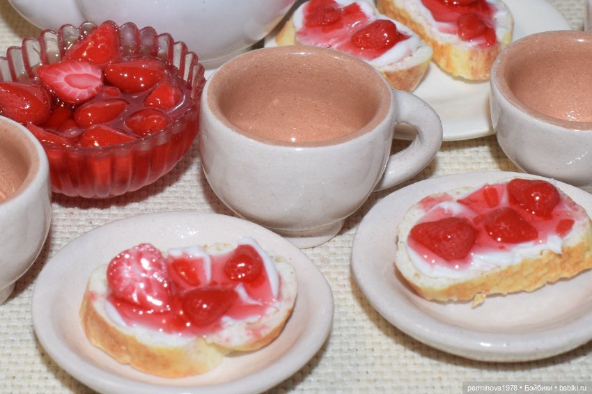 Клубничный джем и творожный сыр (фото 6)