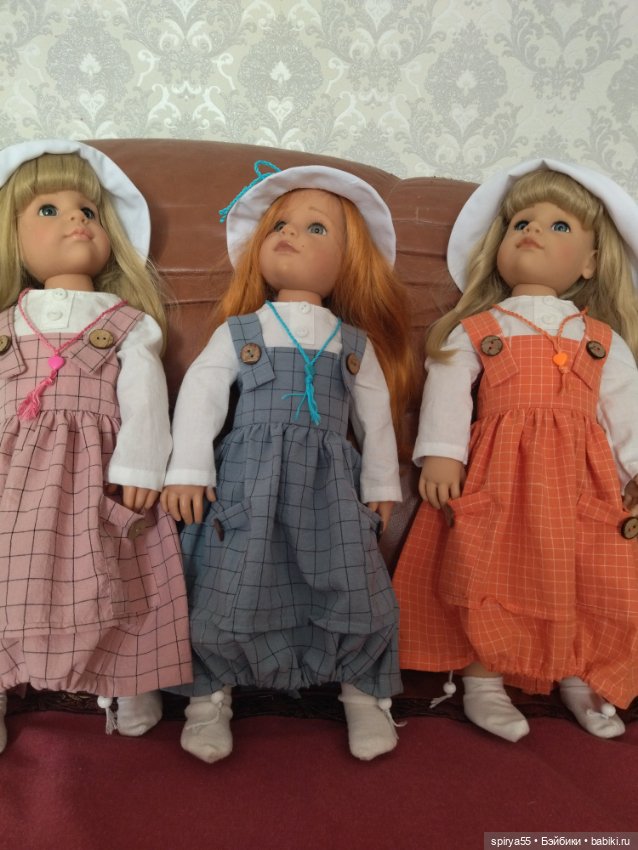 Скидка! Блузка с сарафаном в стиле бохо для куклы Готц и Цвергназе