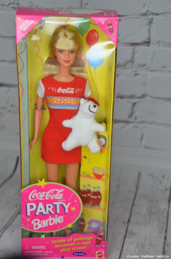 Барби Coca-Cola party Barbie, нрфб
