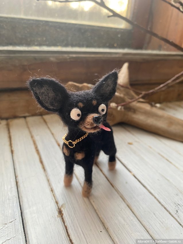 Той-терьер — Авторские игрушки (фото 3)