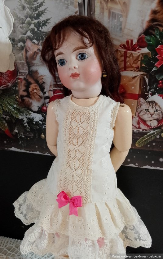 Комплект нижнего белья для антикварных кукол и реплик 40-45см (фото 5)